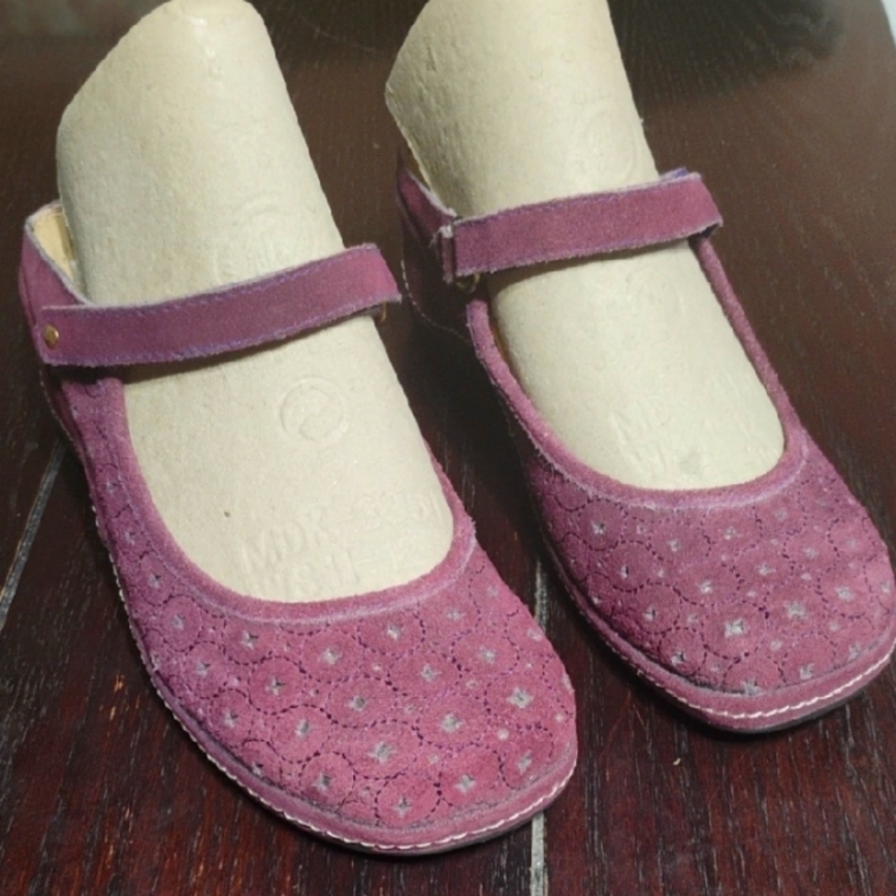 Chic Purple Mary Jane Flats By AJ Valenci